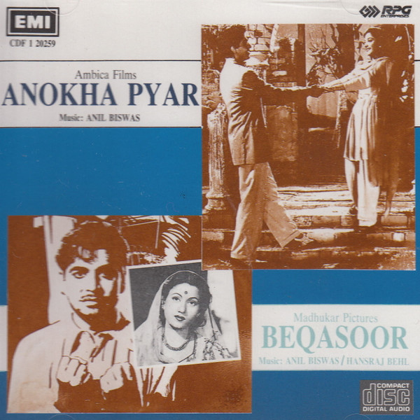 Anokha Pyar, Beqasoor;audio_cd gramophone house