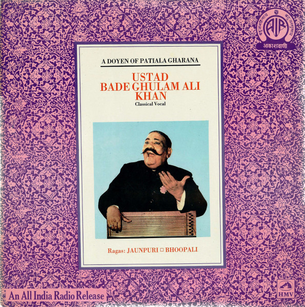 Ustad Bade Ghulam Ali Khan;vinyl_record gramophone house