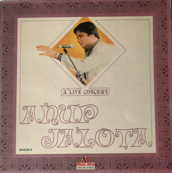 A Live Concert Anup Jalota ;vinyl_record gramophone house