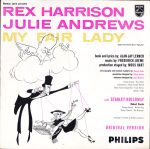 Rex Harrison, Julie Andrews;vinyl_record gramophone house