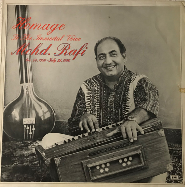 Homage To The Immortal Voice Mohd. Rafi;vinyl_record gramophone house