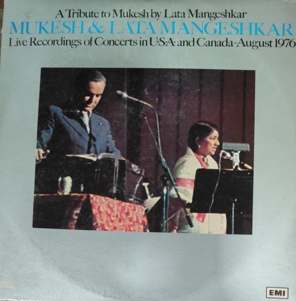 Mukesh & Lata Mangeshkar;vinyl_record gramophone house