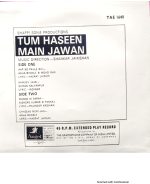 Tum Haseen Main Jawan;vinyl_record gramophone house